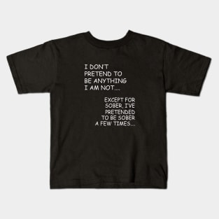 Sober W/B Kids T-Shirt